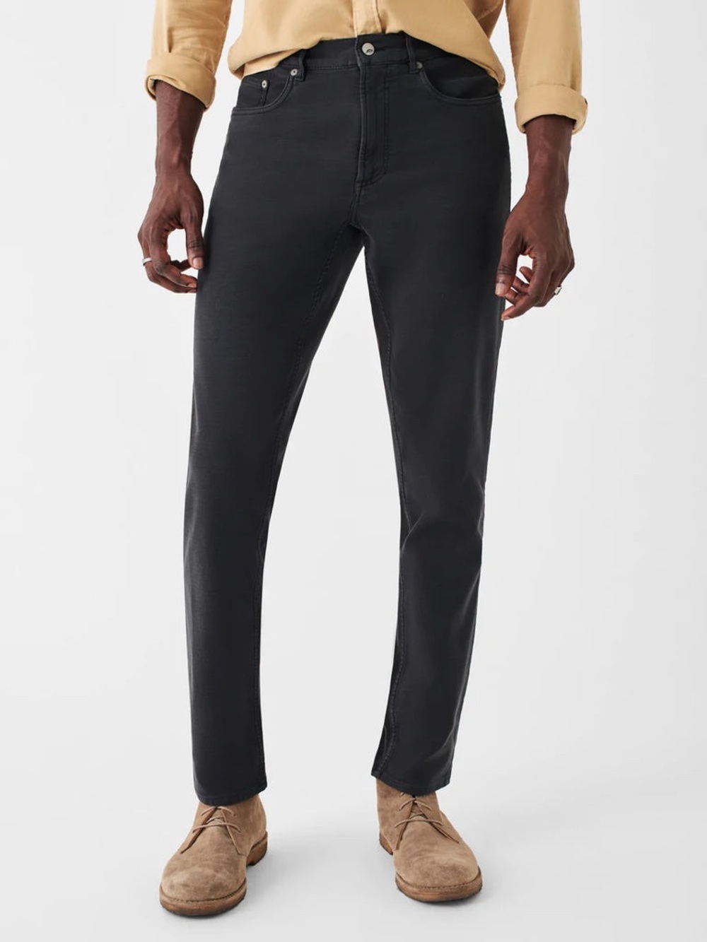 Faherty Sz 38x32 Stretch Terry 5-Pocket, Onyx